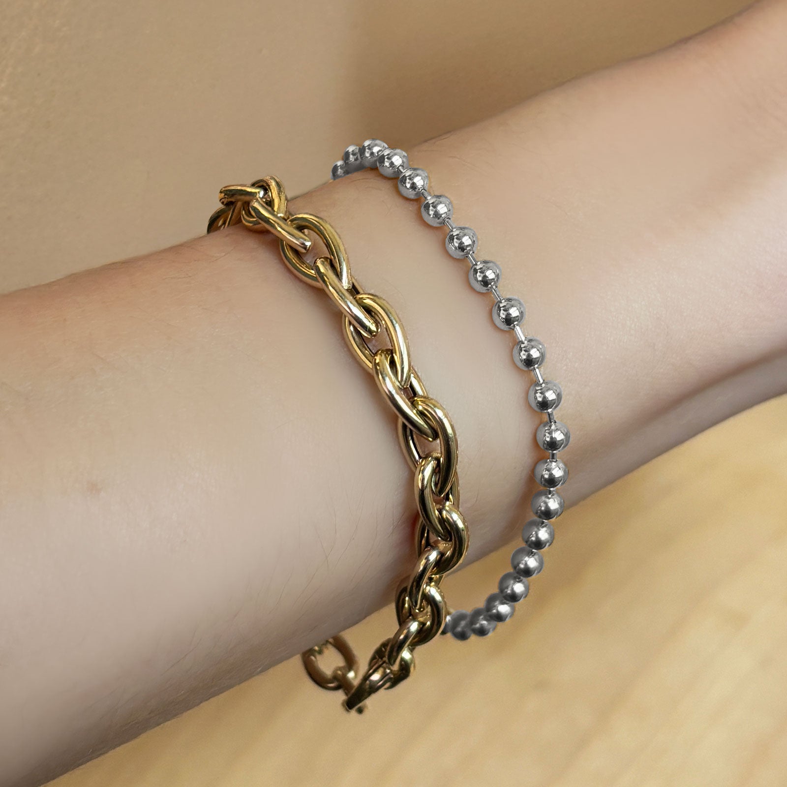 4mm Bead Chain Bracelet