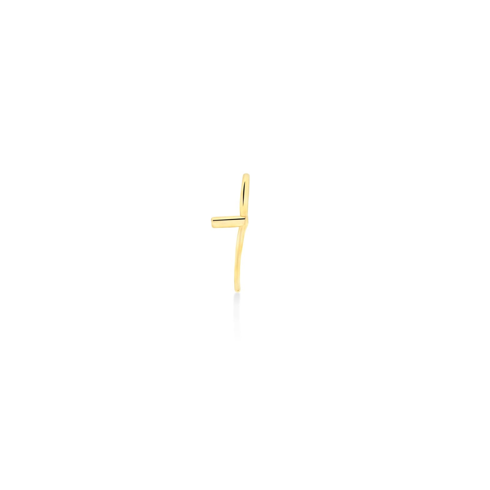 14K Recycled Yellow Gold Number 7 Charm 