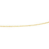 14k gold Diamond Cut Bead Chain Necklace