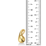 Large Molten Drop Charm with Ruler 