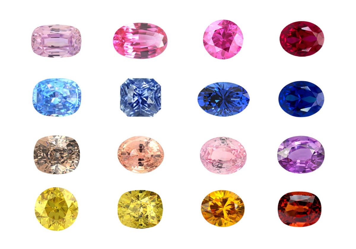 Sparkling sapphires of many colors