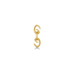 Triple Link Charm Lock, shown open, on a white background.