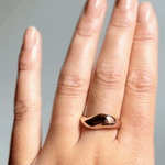 14K recycled gold Molten Ring GIF