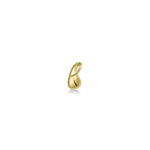 14k recycled Gold Molten Drop Charm on a white background